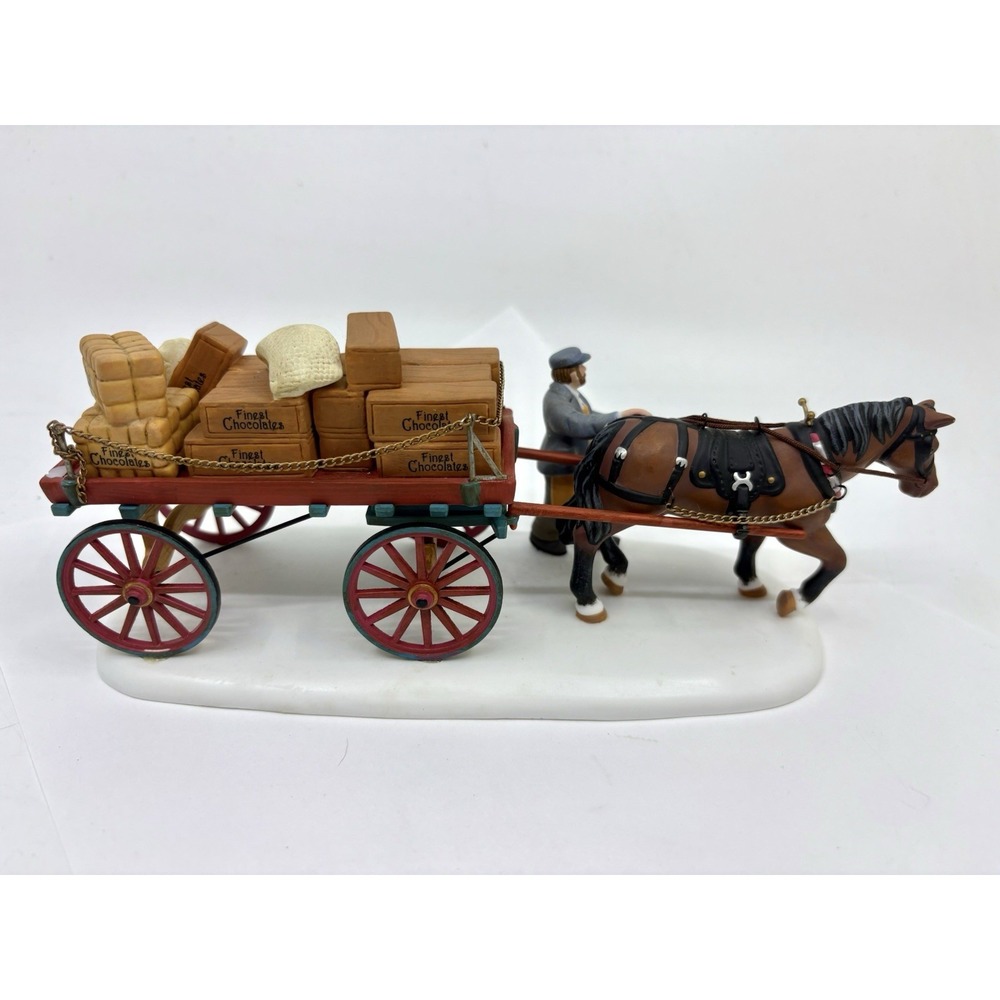 2000 Dept 56 Gourmet Chocolates Delivery Wagon Department Village